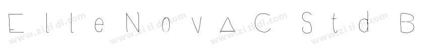 ElleNovaC Std Black字体转换
